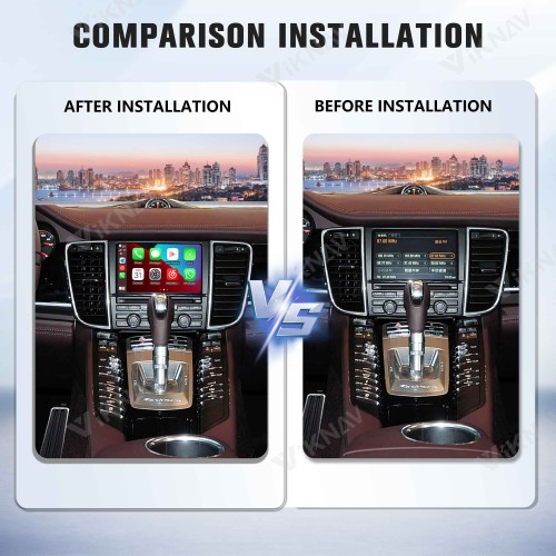 Viknav Linux System Wireless Carplay Android Auto Decorder Box for Porsche Panamera 2010-2016 PCM 3.1 Upgrade Interface Autolink Airplay Decoding Box