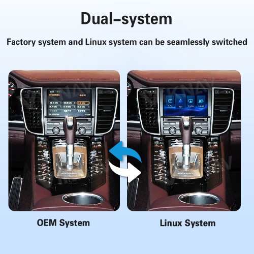 Viknav Linux System Wireless Carplay Android Auto Decorder Box for Porsche Panamera 2010-2016 PCM 3.1 Upgrade Interface Autolink Airplay Decoding Box