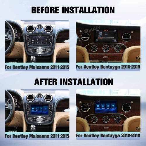 Viknav Linux System Wireless Carplay Android Auto Decorder Box For Bentley Mulsanne Bentayga 2011-2019 GPS Navigatipn Original Car Radio Screen