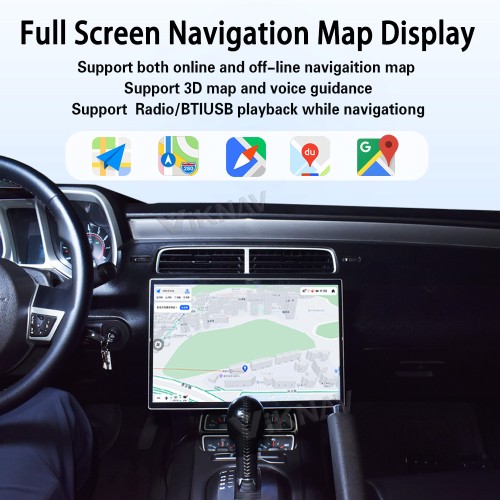 Viknav 15.6 Inch Android Car Radio for Chevrolet Camaro 2010-2015 GPS Navigation Auto Wireless Carplay Multimedia Player Head Unit