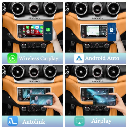 Viknav Linux System Wireless Carplay Android Auto Decorder Box For Ferrari Decoding Box Upgrade Interface Autolink  Airplay