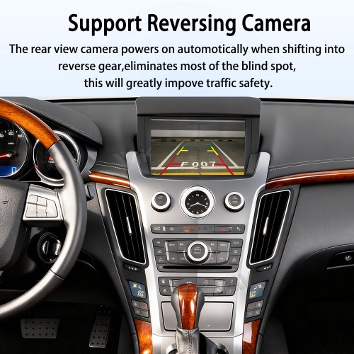 Viknav Linux CarPlay System BOX For Cadillac CTS 2009-2012 Wireless Decoder to Keep OEM Screen & Functions