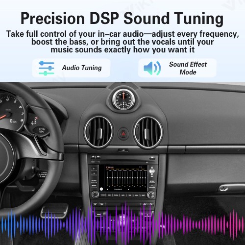 Viknav Linux System Wireless Carplay Android Auto Decorder Box for Porsche Cayman PCM 3.1 2010-2016 Decoding Box Upgrade Interface Autolink Airplay