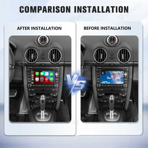 Viknav Linux System Wireless Carplay Android Auto Decorder Box for Porsche Cayman PCM 3.1 2010-2016 Decoding Box Upgrade Interface Autolink Airplay