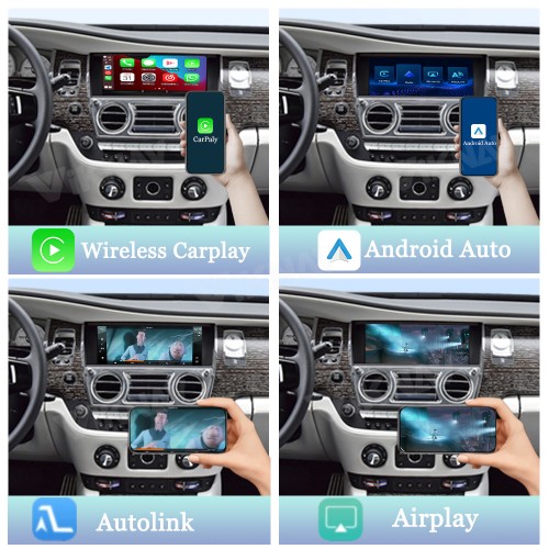 Viknav Linux System Wireless Carplay Android Auto Decorder Box For Rolls-Royce Ghost 2010-2018 GPS Navigatipn Original Car Radio Screen