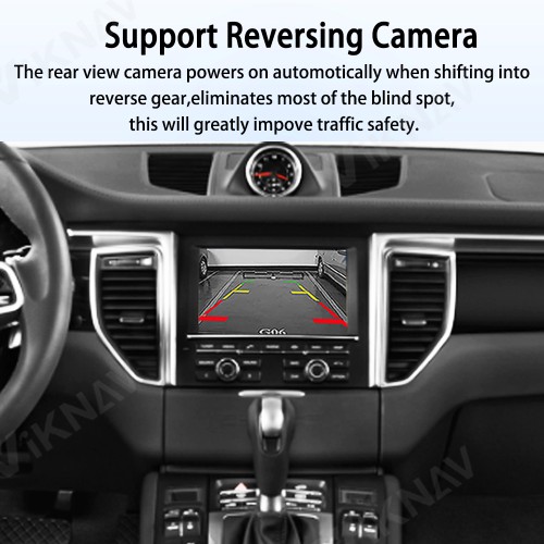 Viknav Linux System Wireless Carplay Android Auto Decorder Box for Porsche Macan PCM 3.1 2014-2016 PCM 4.0 2017 Decoding Box Upgrade Interface Autolink Airplay