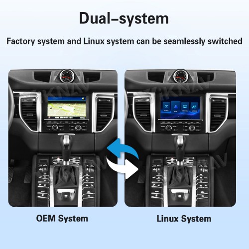 Viknav Linux System Wireless Carplay Android Auto Decorder Box for Porsche Macan PCM 3.1 2014-2016 PCM 4.0 2017 Decoding Box Upgrade Interface Autolink Airplay