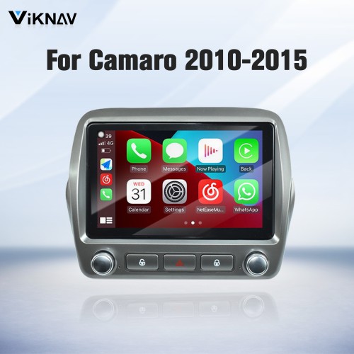 Viknav 8" Touch Screen Car Radio For Chevrolet Camaro 2010 2011 2012 2013 2014 2015 Multimedia Player Android Auto GPS Navigation Wireless Carplay (128GB)