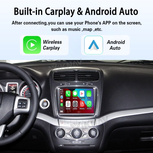Viknav Linux System Wireless Carplay Android Auto Decorder Box For Fiat Freemont Ottimo 2013-2014 Decoding Box Upgrade Interface Autolink Airplay