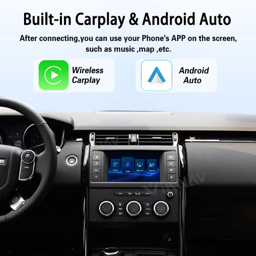 Viknav Linux System Wireless Carplay Android Auto Decorder Box For Land Rover Discovery 5 L462 2017 GPS Navigatipn Original Car Radio Screen