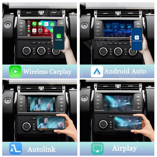 Viknav Linux System Wireless Carplay Android Auto Decorder Box For Land Rover Discovery 5 L462 2017 GPS Navigatipn Original Car Radio Screen