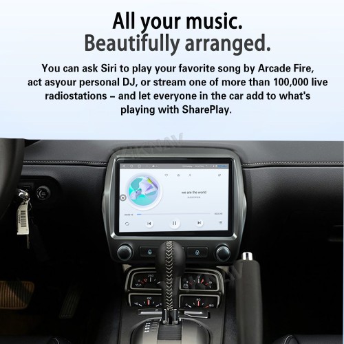 Viknav 8" Touch Screen Car Radio For Chevrolet Camaro 2010 2011 2012 2013 2014 2015 Multimedia Player Android Auto GPS Navigation Wireless Carplay (128GB)