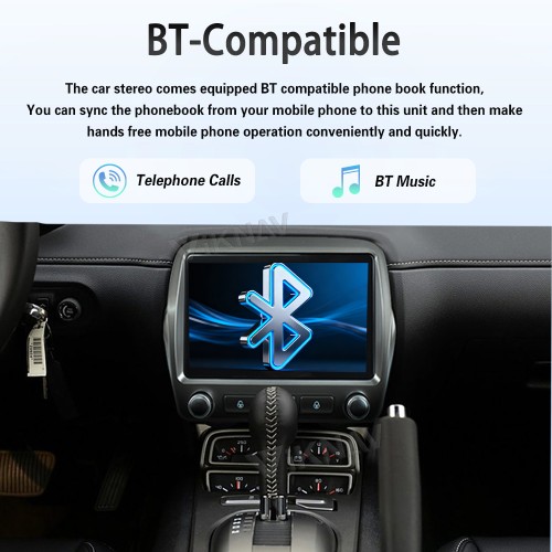 Viknav 8" Touch Screen Car Radio For Chevrolet Camaro 2010 2011 2012 2013 2014 2015 Multimedia Player Android Auto GPS Navigation Wireless Carplay (128GB)