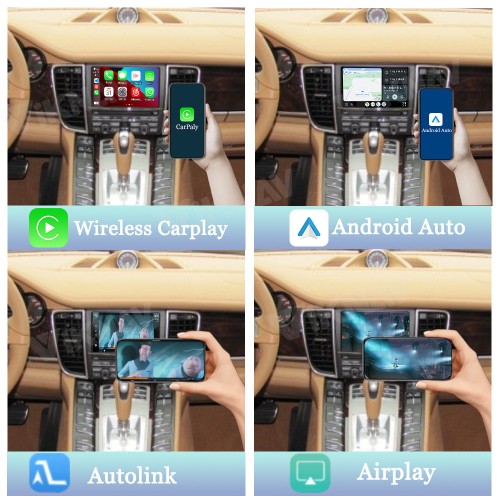 Viknav Linux System Wireless Carplay Android Auto Decorder Box for Porsche Panamera 2010-2016 PCM 3.1 Upgrade Interface Autolink Airplay Decoding Box