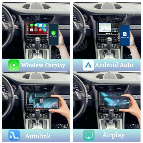 Viknav Linux System Wireless Carplay Android Auto Decorder Box for Porsche 911 2006-2018 Upgrade Interface Autolink Airplay Decoding Box