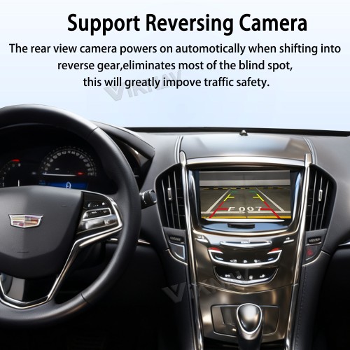 Viknav decoder box for Cadillac ATS-L 2014-2020 Linux Box Wireless CarPlay Android Auto Retain OEM