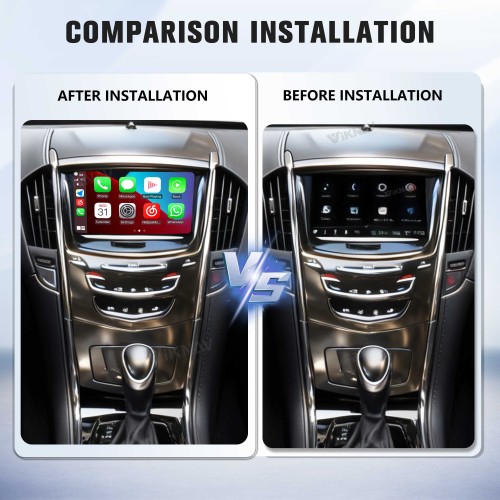 Viknav decoder box for Cadillac ATS-L 2014-2020 Linux Box Wireless CarPlay Android Auto Retain OEM