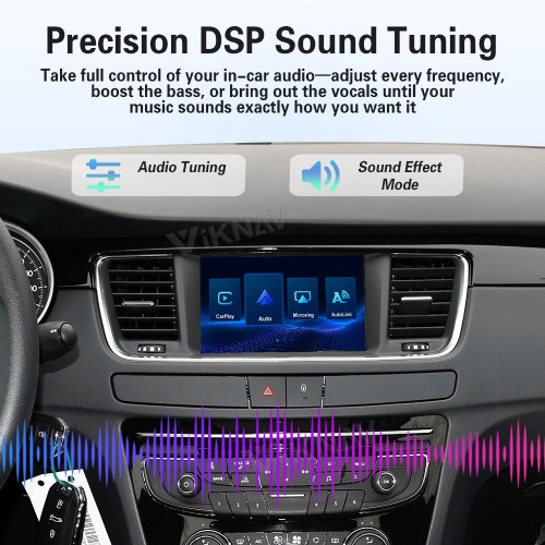 Viknav Car Decoder Box Linux Interface for Peugeot Upgrade interface Wireless Android Auto Apple CarPlay