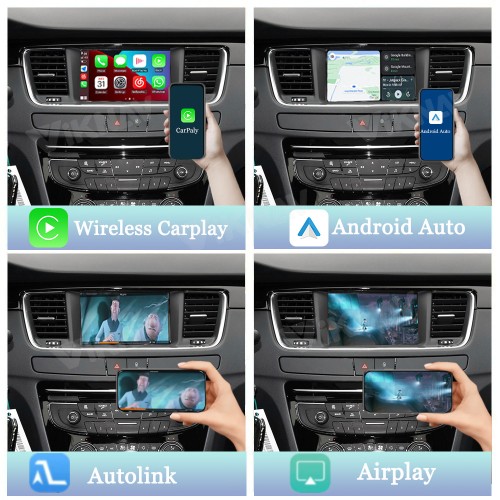 Viknav Car Decoder Box Linux Interface for Peugeot Upgrade interface Wireless Android Auto Apple CarPlay