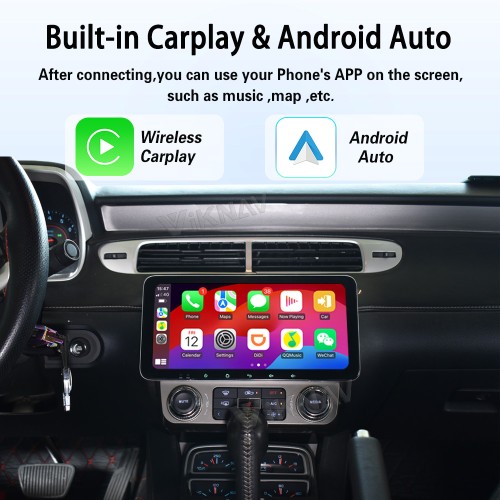 Viknav 10.33 Inch Upgrade Android Car Radio for Chevrolet Camaro 2010-2015 Multimedia Video Player GPS Navigation BT Carplay Head Unit(128GB)