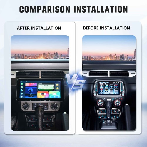 Viknav 10.33 Inch Upgrade Android Car Radio for Chevrolet Camaro 2010-2015 Multimedia Video Player GPS Navigation BT Carplay Head Unit(128GB)