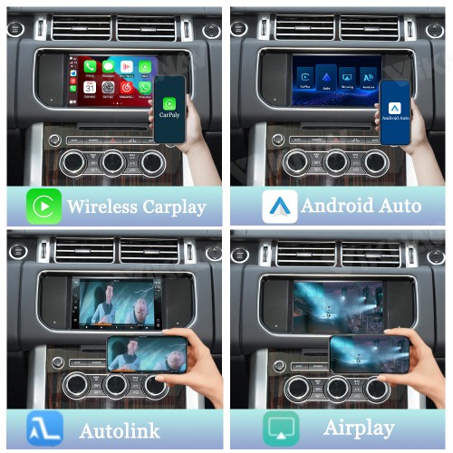 Viknav Linux System Wireless Carplay Android Auto Decorder Box For Land Rover Range Rover 2013-2016 GPS Navigatipn Original Car Radio Screen