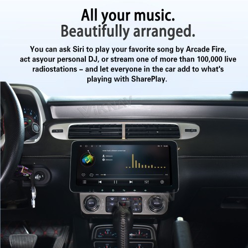 Viknav 10.33 Inch Upgrade Android Car Radio for Chevrolet Camaro 2010-2015 Multimedia Video Player GPS Navigation BT Carplay Head Unit(128GB)