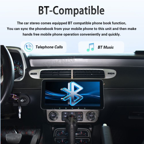 Viknav 10.33 Inch Upgrade Android Car Radio for Chevrolet Camaro 2010-2015 Multimedia Video Player GPS Navigation BT Carplay Head Unit(128GB)