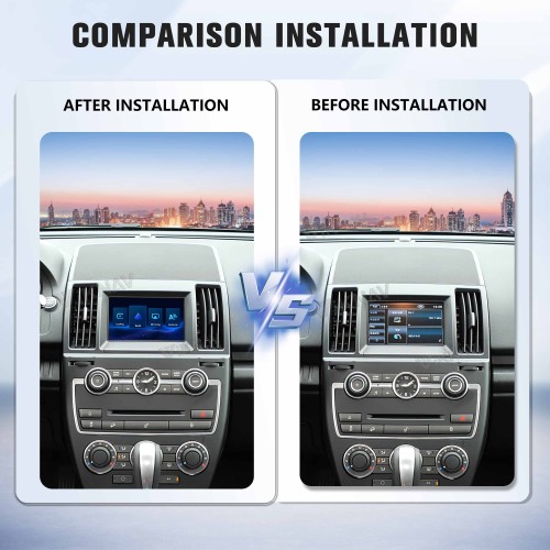 Viknav Linux System Wireless Carplay Android Auto Decorder Box For Land Rover Freelander 2 2013-2015 GPS Navigatipn Original Car Radio Screen