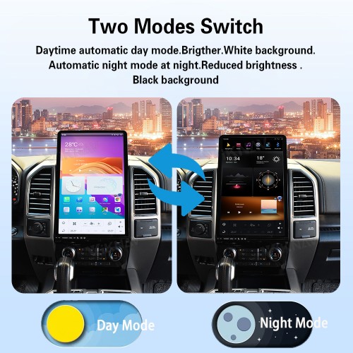 Viknav Upgrade Android Car Radio For Ford F150 2015-2022 16.8 inch Wireless Carpaly Android Auto Touch Screen GPS Navigation Multimedia player Auto Stereo Head Unit