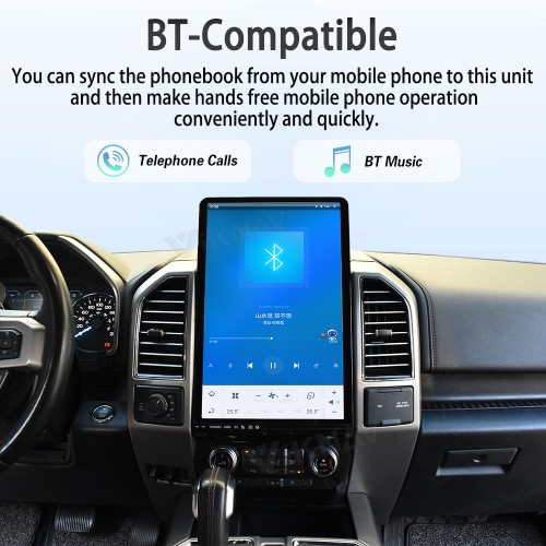 Viknav Upgrade Android Car Radio For Ford F150 2015-2022 16.8 inch Wireless Carpaly Android Auto Touch Screen GPS Navigation Multimedia player Auto Stereo Head Unit