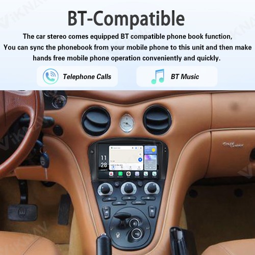 Android System 8 Inch Car Radio For Maserati Coupe 3200GT 4200GT 2002-2010 Auto Stereo Wireless Carplay GPS Navigation Multimedia Player Touch Screen (128GB)