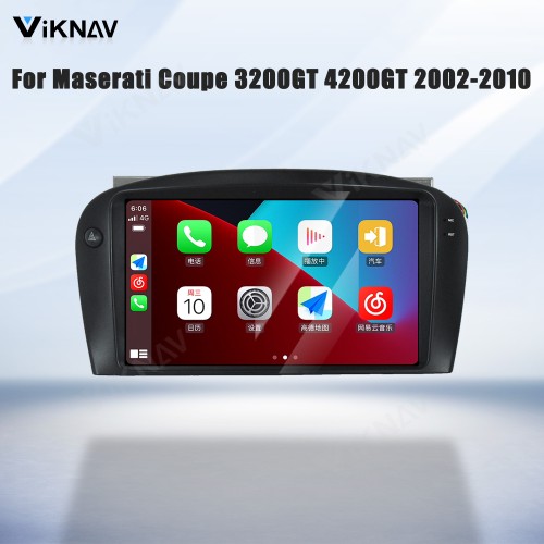 Android System 8 Inch Car Radio For Maserati Coupe 3200GT 4200GT 2002-2010 Auto Stereo Wireless Carplay GPS Navigation Multimedia Player Touch Screen (128GB)
