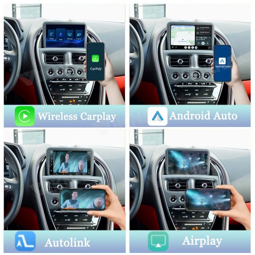 Viknav linux system wireless carplay android auto decoder box for Aston Martin DB11 Vantage GPS Navigatipn Original Car Radio Screen