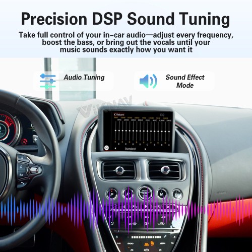 Viknav linux system wireless carplay android auto decoder box for Aston Martin DB11 Vantage GPS Navigatipn Original Car Radio Screen