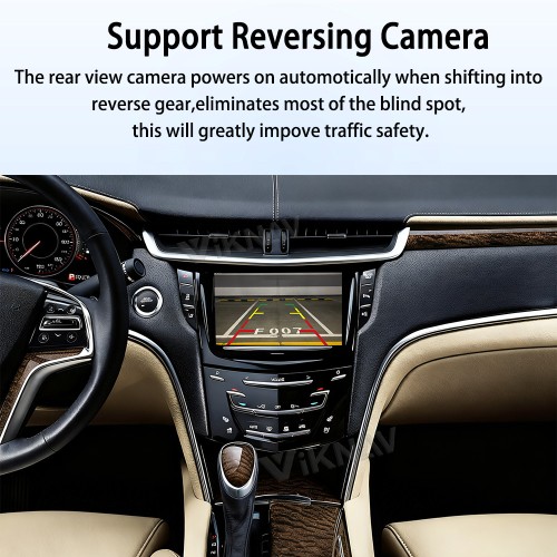 Viknav  Linux System Decoder Box for Cadillac XTS 2013-2017  Wireless CarPlay Android Auto Upgrade Interface Retain OEM CUE Screen & Functions