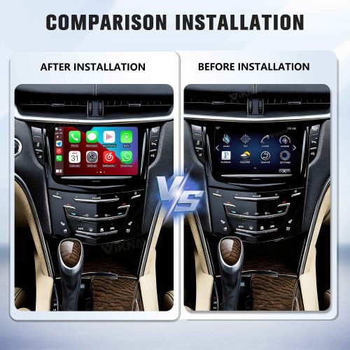 Viknav  Linux System Decoder Box for Cadillac XTS 2013-2017  Wireless CarPlay Android Auto Upgrade Interface Retain OEM CUE Screen & Functions