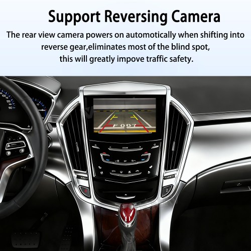 Viknav Linux Decoder Box for Cadillac SRX 2013-2015 Linux System Wireless CarPlay Android Auto Upgrade Interface Retain OEM Screen