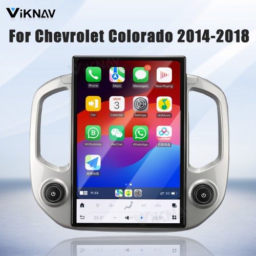 Viknav 14.4 Inch Car Radio For Chevrolet Colorado GMC Canyon 2014-2018 Touch Screen Upgrade Android Head Unit Wireless Carplay Car GPS Navigation Multimedia Player