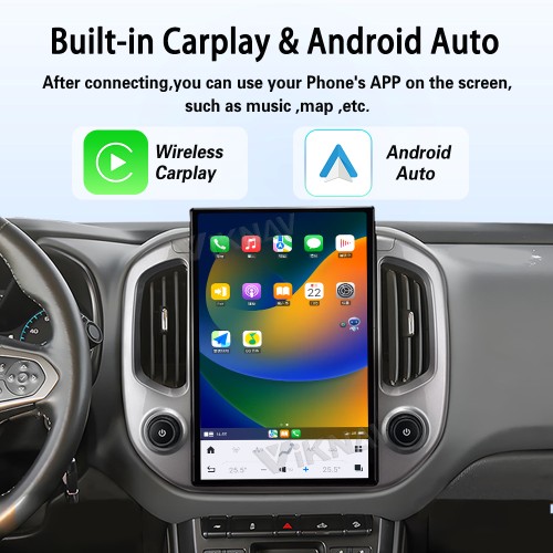 Viknav 14.4 Inch Car Radio For Chevrolet Colorado GMC Canyon 2014-2018 Touch Screen Upgrade Android Head Unit Wireless Carplay Car GPS Navigation Multimedia Player