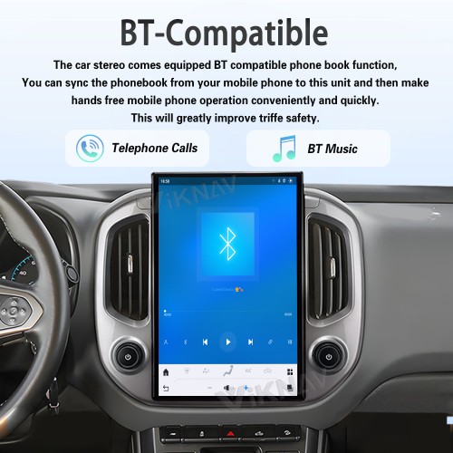 Viknav 14.4 Inch Car Radio For Chevrolet Colorado GMC Canyon 2014-2018 Touch Screen Upgrade Android Head Unit Wireless Carplay Car GPS Navigation Multimedia Player