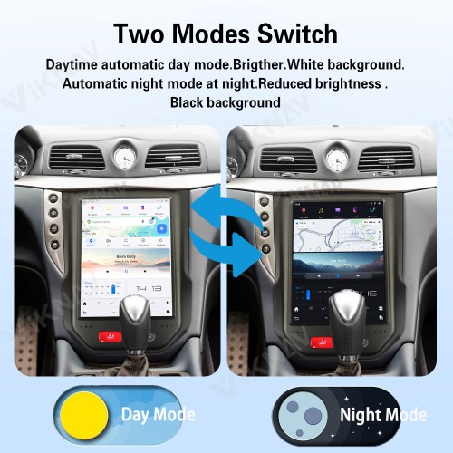 10.5 Inch Android System Car Radio for Maserati GranTurismo 2007-2017 Carplay Multimedia Video Player GPS Navigation Touch Screen 128GB(Matte)