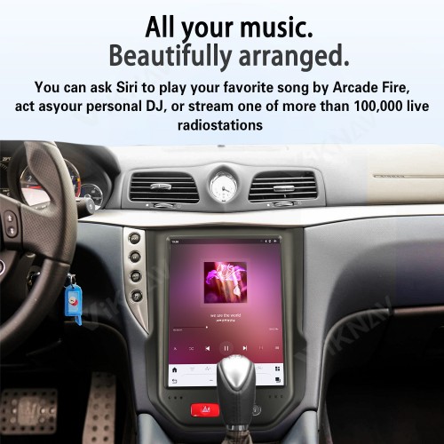 10.5 Inch Android System Car Radio for Maserati GranTurismo 2007-2017 Carplay Multimedia Video Player GPS Navigation Touch Screen 128GB(Matte)