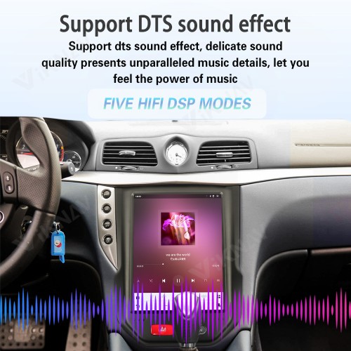 10.5 Inch Android System Car Radio for Maserati GranTurismo 2007-2017 Carplay Multimedia Video Player GPS Navigation Touch Screen 128GB(Matte)