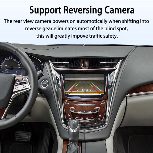 Viknav Linux System Wireless Carplay Android Auto Decorder Box for Cadillac CTS 2014-2015 Upgrade Interface Retain OEM Screen & Functions