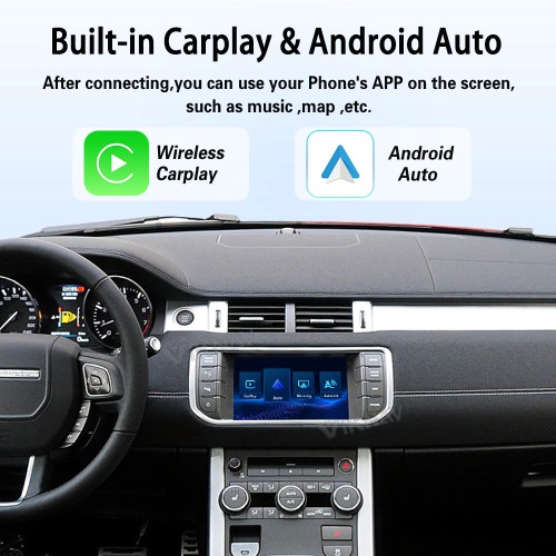 Viknav Linux System Wireless Carplay Android Auto Decorder Box For Land Rover Evoque L538 2012-2015 GPS Navigatipn Original Car Radio Screen