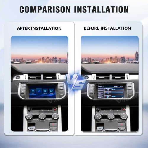 Viknav Linux System Wireless Carplay Android Auto Decorder Box For Land Rover Evoque L538 2012-2015 GPS Navigatipn Original Car Radio Screen