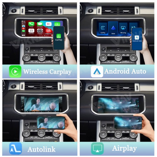 Viknav Linux System Wireless Carplay Android Auto Decorder Box For Land Rover Evoque L538 2017-2018 GPS Navigatipn Original Car Radio Screen