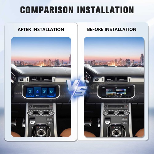 Viknav Linux System Wireless Carplay Android Auto Decorder Box For Land Rover Evoque L538 2017-2018 GPS Navigatipn Original Car Radio Screen