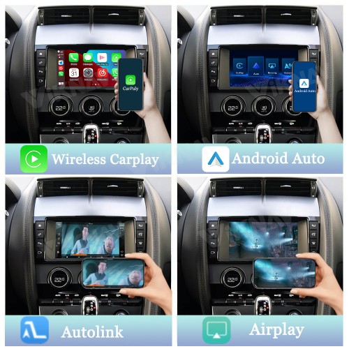 Viknav Linux System Wireless Carplay Android Auto Decorder Box For Jaguar F-Type 2013-2018 GPS Navigatipn Original Car Radio Screen